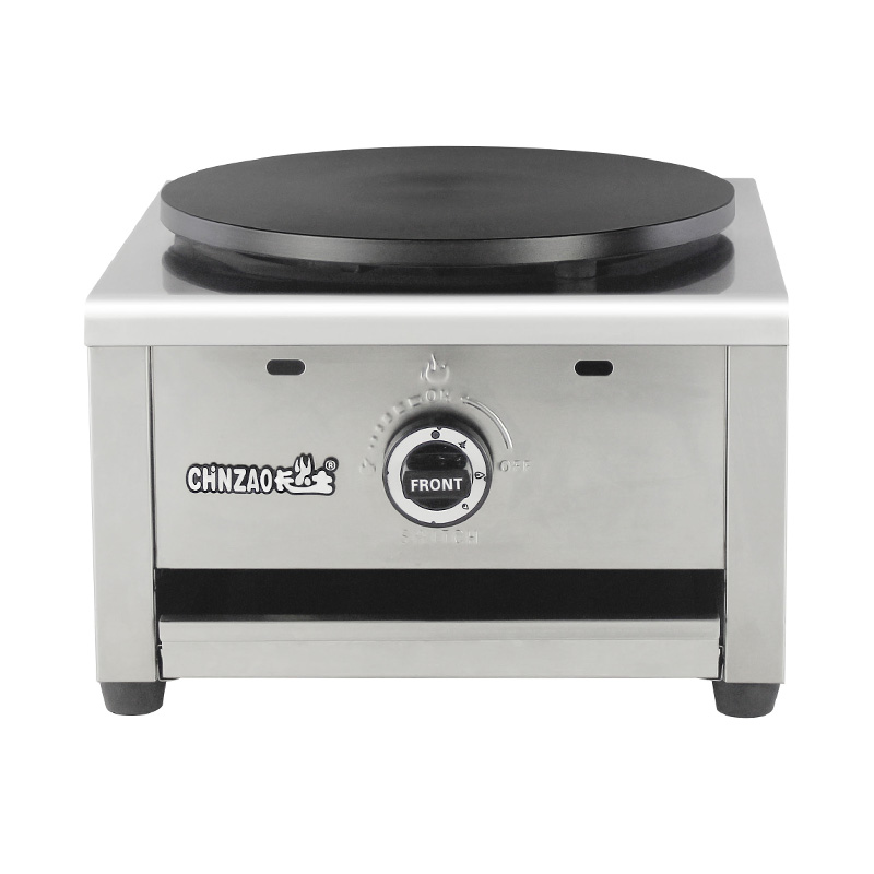 آلة صنع الكريب بالغاز الطبيعي/غاز البترول المسال المطلية بالتفلون من الفولاذ المقاوم للصدأ